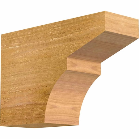 Ekena Millwork Monterey Rough Sawn Rafter Tail, Western Red Cedar, 4"W x 8"H x 12"L RFT04X08X12MON00RWR